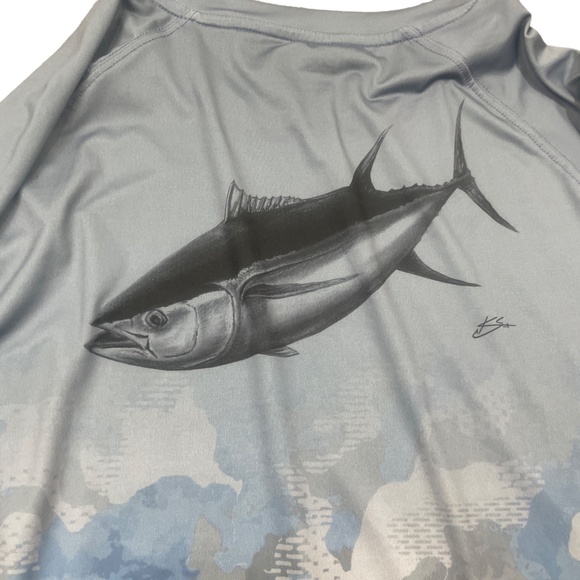 HUK Fishing‎ XXL Long Sleeve Jersey Poly Spandex - Picture 6 of 7